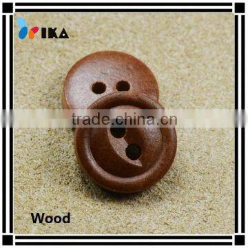 fisheye two holes original wood shirt buttons for coat
