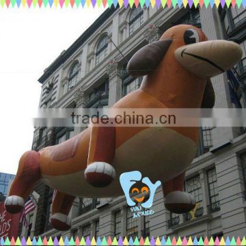 Funny inflatable dachshund