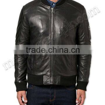 Gents Plain Style Fashion Leather Jackets