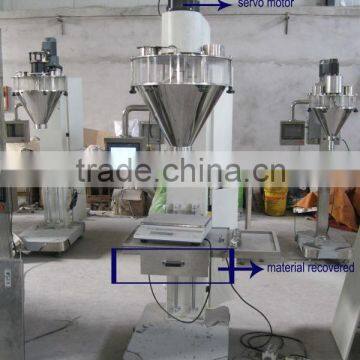 Semi-automatic auger screw powder filler