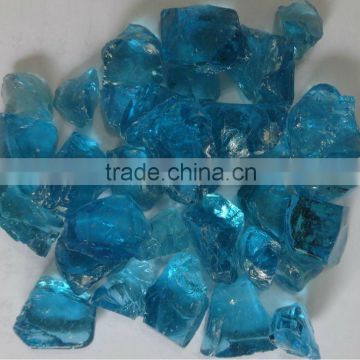 light blue glass rocks