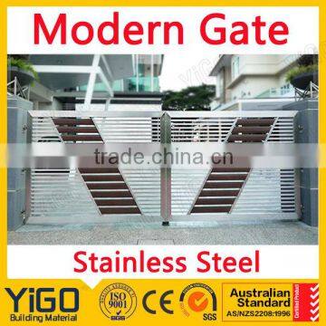 Modern Stainless steel main gate design