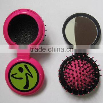 plastic travel Pocket Comb And Mirror