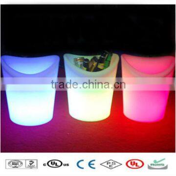 LED Lighting Colorful bar beer cooler plastic led large ice bucket