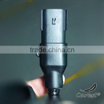 Custom overmoulded cable with metal shield tube , pvc injection mold factory