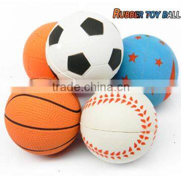 High bounce rubber pet sports ball