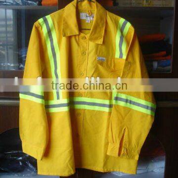 reflective safety workwear pants and shirt