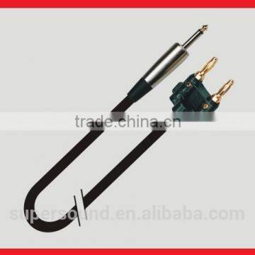 High end 6.3mm JACK mono to Banana male OFC conductor 2 Core Speaker cable