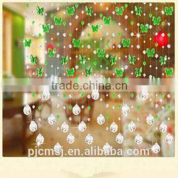 wedding home decoration crystal butterfly beads curtain