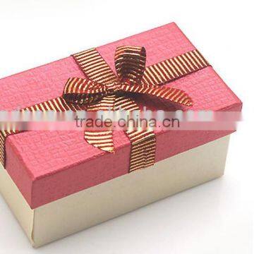 hot selling custom gift box with bowknot ribbon