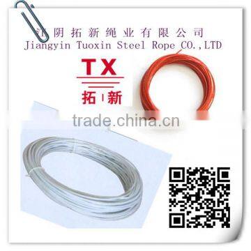 pvc coating steel wire rope with coil packing or wooden spool