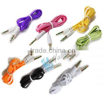 3.5mm M To M Stereo Auxiliary Cable Flat AUX Cable