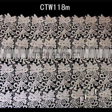 Fashion fabric embroidery lace in guangzhou CTW118m