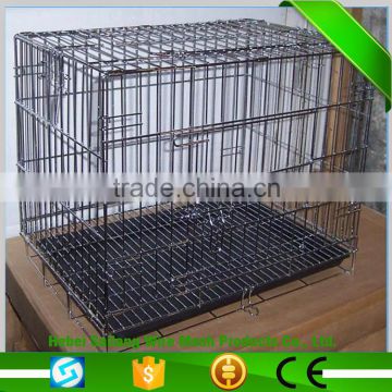 Low price and high quality about the welded wire mesh dog cage with wheels/ stainless steel dog cage/dog cage