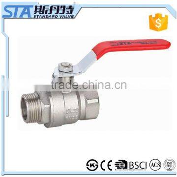ART.1010 Full Port 3/4" BSP female Thread Turn to 3/4" BSP male Thread Brass Ball Valve with lever handle for water gas oil air