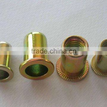 zinc plated hex rivet nut