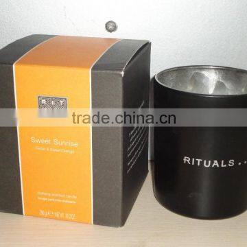 High Quality Natural Soy Scented Candle in sliver plated jar