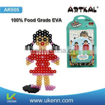 NO.1 iron beads 100% EVA Little Girl 5mm perler beads learning toy