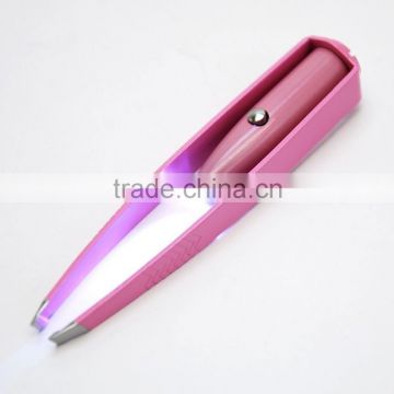 Mini Light Eyelash Removal Tweezer Clip Make Up Led Eyebrow Hair Beauty Tool