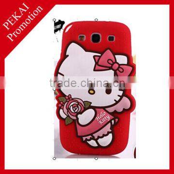 Soft silicone case cute cat shape for Phone case