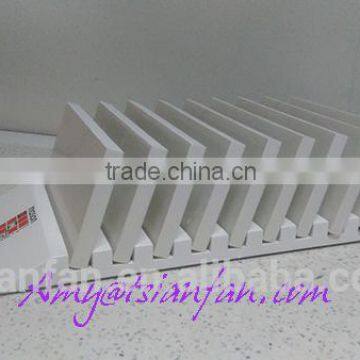 Rotatable marble and granite table top display rack