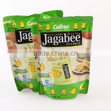 Food grade aluminum foil Plastic chips packing bags with tear notch