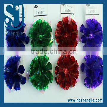 Trade Assurance Wrapping Bows And Ribbon For Party Decoration,High Grade Customized Metallic Ribbon Star Bow Wholesales