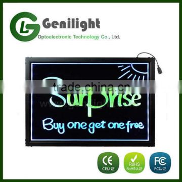 Erasable LED Drawing Board with A Fluorescent Marker Pen 80*60cm