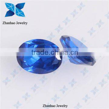 Oval cut rough synthetic spinel colored gems