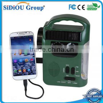 solar led lantern with lithium battery/ phone charger