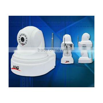 IP CCTV camera alarm , wireless IP alarm camera work with 315/433 Mhz wireless alarm sensors