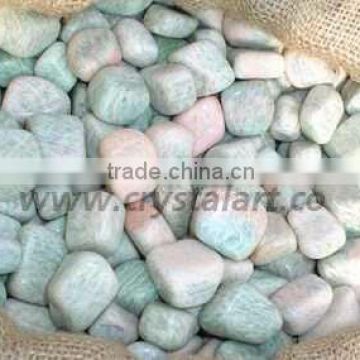 Amazonite Rough Tumbled Pebbles Stone