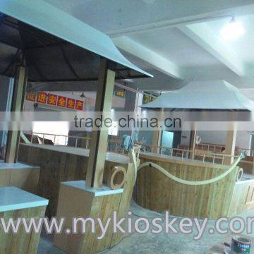 6m by 3m Customized Boat Shape Beach Coffee Kiosk Shop Design for Sale