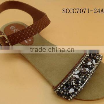 PVC Ladies Shoes Summer Sandal Fashion 2016 Cheap China Factor Price Beautiful Girl