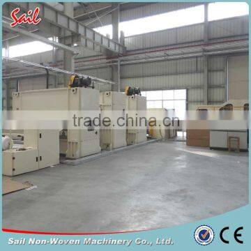 Nonwoven needle punching line fabric car roof production line coir making line