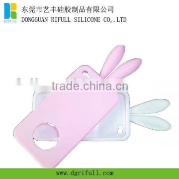 rabbit design mobile phone back cover