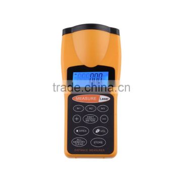 New CP-3007 LCD Ultrasonic Laser Meter Pointer + Distance Measurer Range 60FT 18M