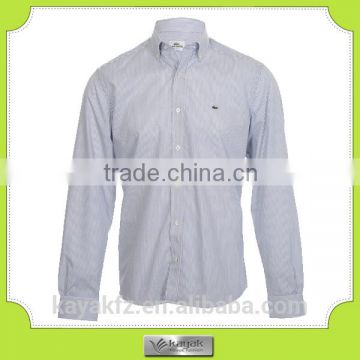 custom long sleeve embroidered mens linen shirts