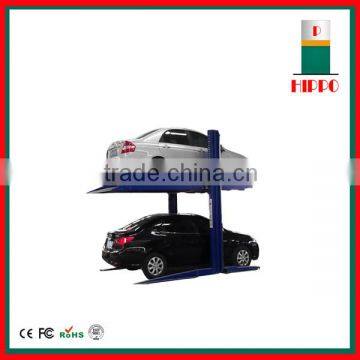 2.7T double post two layers stacker auto parking lift