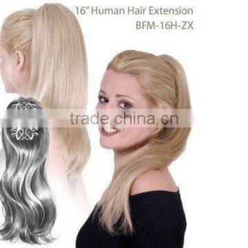 100% HUMAN HAIR CLIP ON PONYTAIL