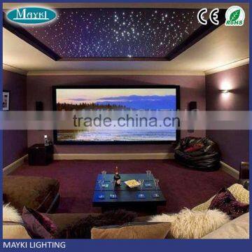 Decorative star ceiling led fiber optic light kit with twinkle light