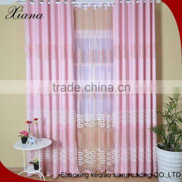 Popular concise curtain fabric,embroidered curtain fabric textile