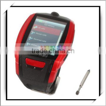 Touch Screen Smart Watch Phone With Bluetooth Red