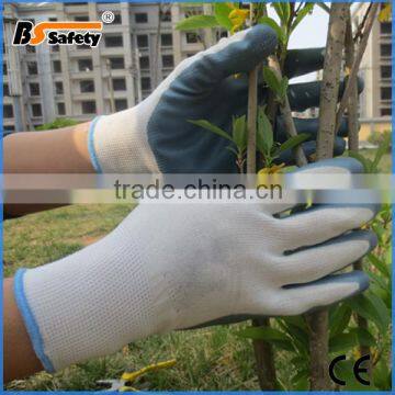 BSSAFETY NYLON knitting nitrile coated working gloves for protection