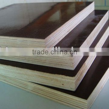 construction grade 18mm black and brown film face plywood,reused time reach 15times plywood,waterproof phenolic glue plywood