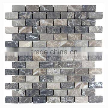 Subway tumbled brown tiles and marbles from china