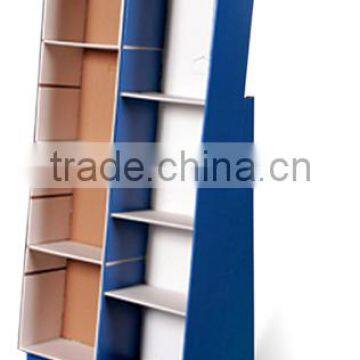 tower shelves cardboard floor display standStand/battery display