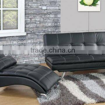 Click Clacks Pu foldable Sofa bed with recliner sofa