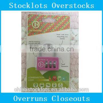 Stocklots,overstock,stock,closeout, Excess Inventories,Overproduction Combination Lock Set