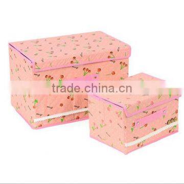 Eco-Friendly Portable Clothes Sundries Hard Cloth Storage Bag Case Container Box photo-4